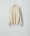 【ssstein】KID MOHAIR KNIT CREW NECK LS - MIX WHITE