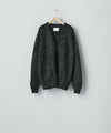 【ssstein】KID MOHAIR KNIT V NECK CARDIGAN - BLACK