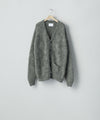 【ssstein】KID MOHAIR KNIT V NECK CARDIGAN - GREY