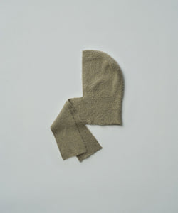 ssstein / シュタイン】WOOL/ALPACA MILLED KNIT BALACLAVA - BEIGE