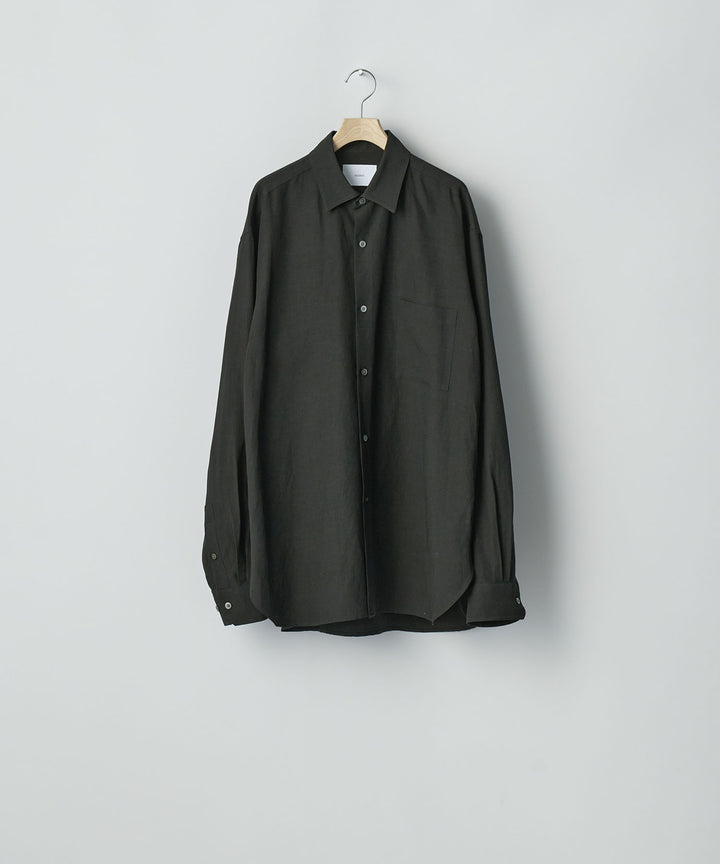 ssstein(シュタイン)のRAYON/LINEN OVERSIZED DOWN PAT SHIRT - BLACKの公式通販サイトsession福岡セレクトショップ