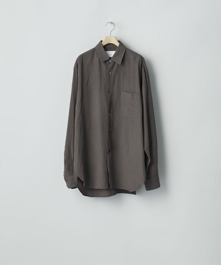 ssstein(シュタイン)のRAYON/LINEN OVERSIZED DOWN PAT SHIRT - CHARCOALの公式通販サイトsession福岡セレクトショップ