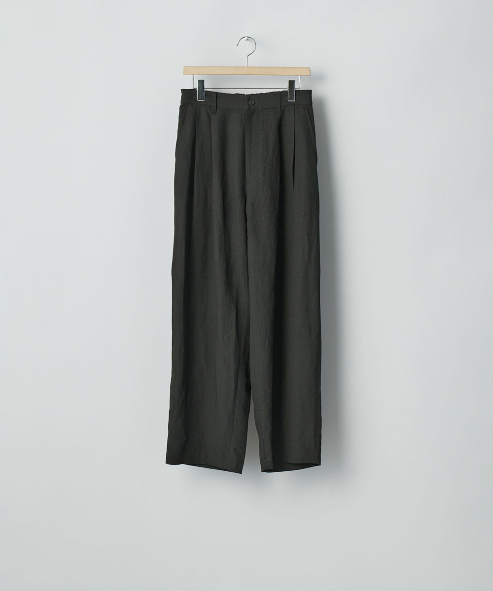 ssstein(シュタイン)のRAYON/LINEN WIDE EASY TROUSERS - BLACKの公式通販サイトsession福岡セレクトショップ