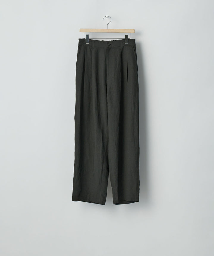 ssstein(シュタイン)のRAYON/LINEN WIDE EASY TROUSERS - BLACKの公式通販サイトsession福岡セレクトショップ