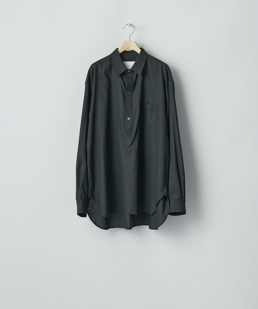 ssstein(シュタイン)のCOTTON/SILK OVERSIZED PULLOVER SHIRT - BLACKの公式通販サイトsession福岡セレクトショップ