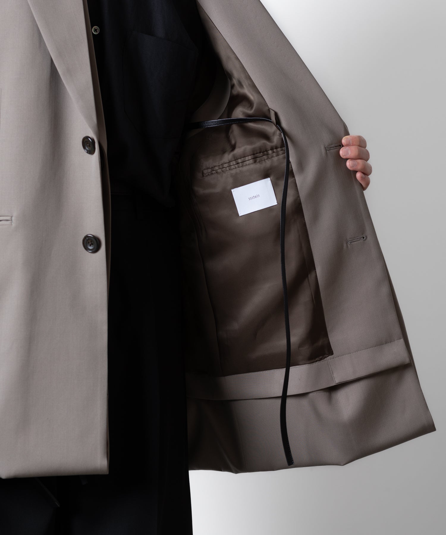 ssstein(シュタイン)のOVERSIZED LAYERED COMBINATION JACKET - TAUPE BEIGEの公式通販サイトsession福岡セレクトショップ