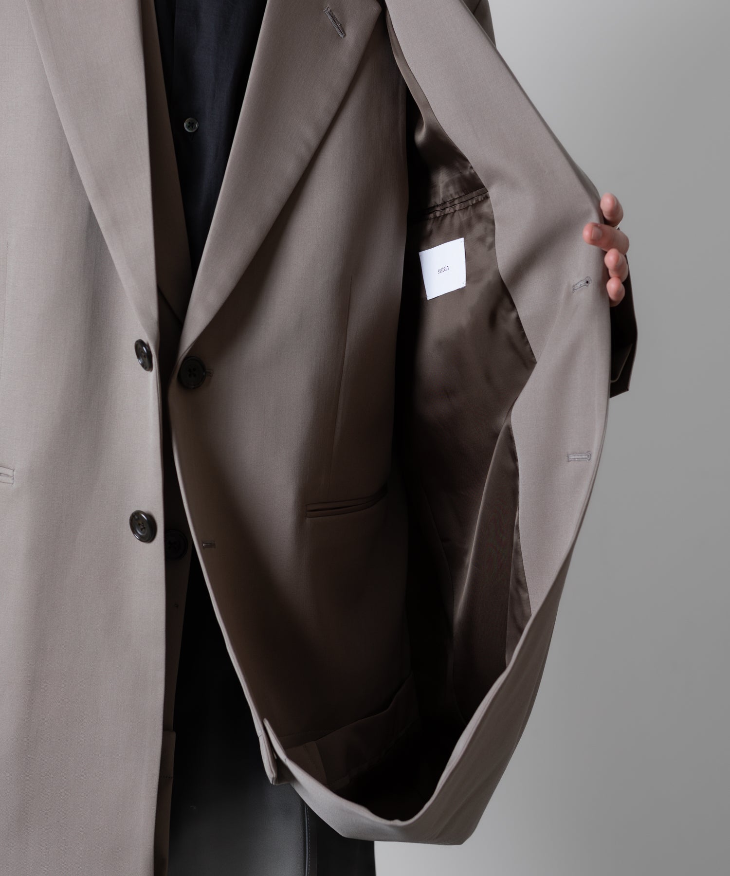 ssstein(シュタイン)のOVERSIZED LAYERED COMBINATION JACKET - TAUPE BEIGEの公式通販サイトsession福岡セレクトショップ