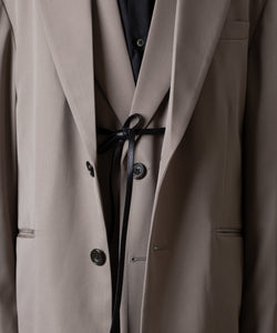 ssstein(シュタイン)のOVERSIZED LAYERED COMBINATION JACKET - TAUPE BEIGEの公式通販サイトsession福岡セレクトショップ