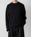 【ssstein】COTTON CASHMERE KNIT LS - BLACK
