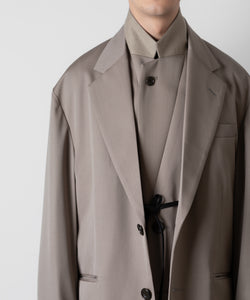 ssstein(シュタイン)のOVERSIZED LAYERED COMBINATION JACKET - TAUPE BEIGEの公式通販サイトsession福岡セレクトショップ