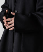 画像をギャラリービューアに読み込む, ssstein(シュタイン)のWOOL CASHMERE BEAVER REVERSIBLE STOLE JACKET -BLACKの公式通販サイトsession福岡セレクトショップ
