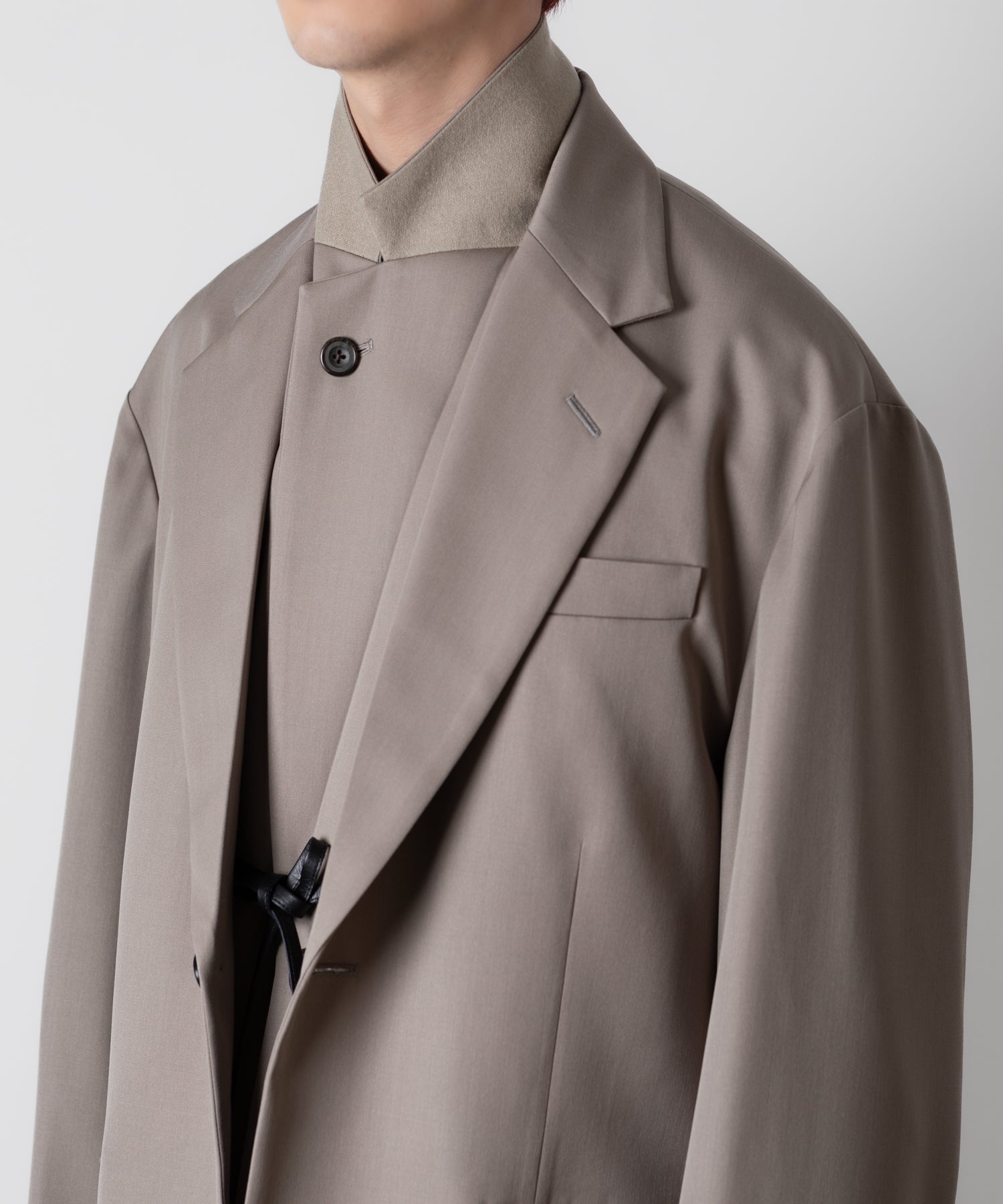 ssstein(シュタイン)のOVERSIZED LAYERED COMBINATION JACKET - TAUPE BEIGEの公式通販サイトsession福岡セレクトショップ