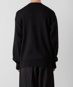 画像をギャラリービューアに読み込む, ssstein(シュタイン)のCOTTON CASHMERE KNIT LS - BLACKの公式通販サイトsession福岡セレクトショップ
