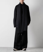 画像をギャラリービューアに読み込む, ssstein(シュタイン)のWOOL CASHMERE BEAVER REVERSIBLE STOLE JACKET -BLACKの公式通販サイトsession福岡セレクトショップ
