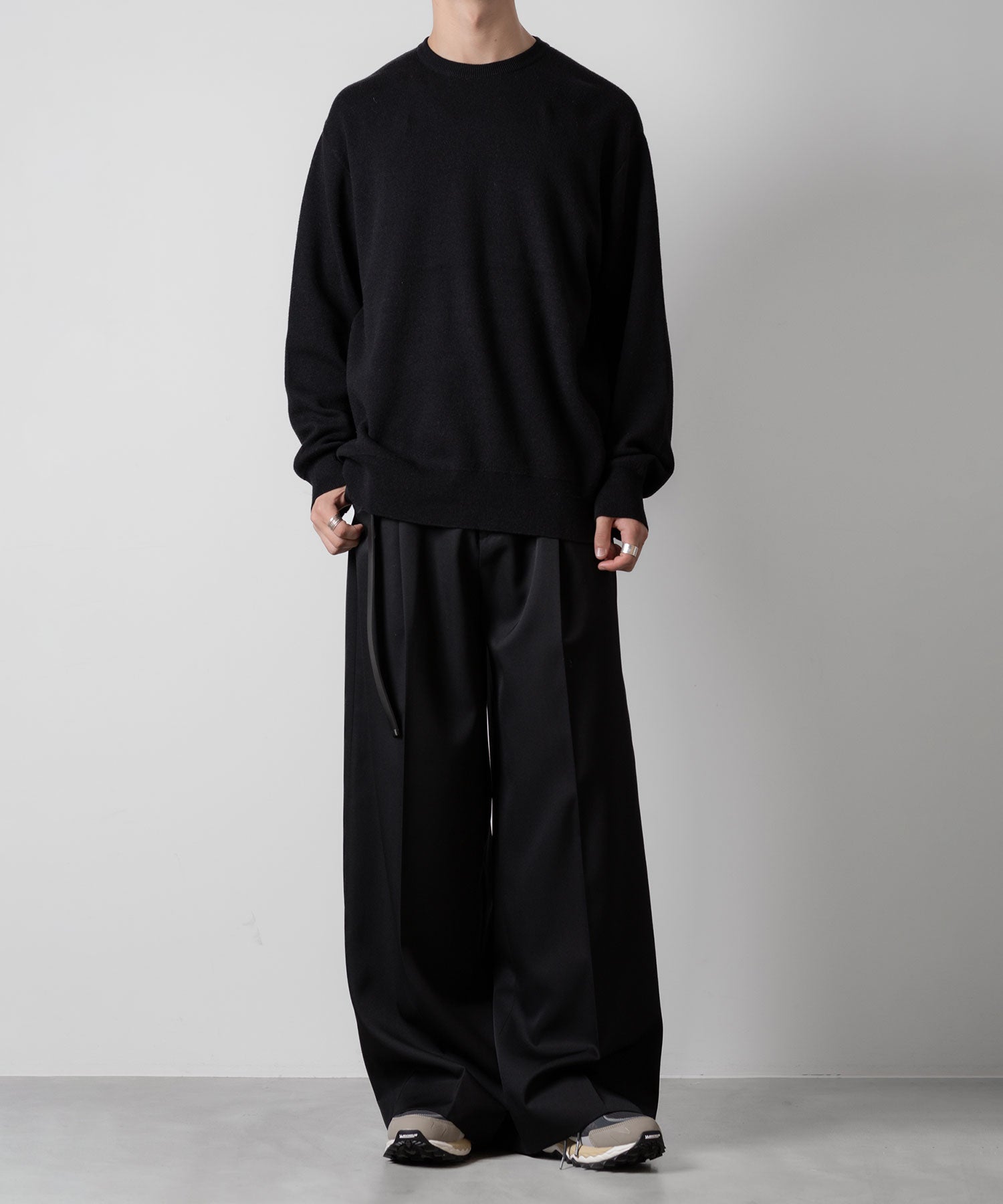 ssstein(シュタイン)のCOTTON CASHMERE KNIT LS - BLACKの公式通販サイトsession福岡セレクトショップ