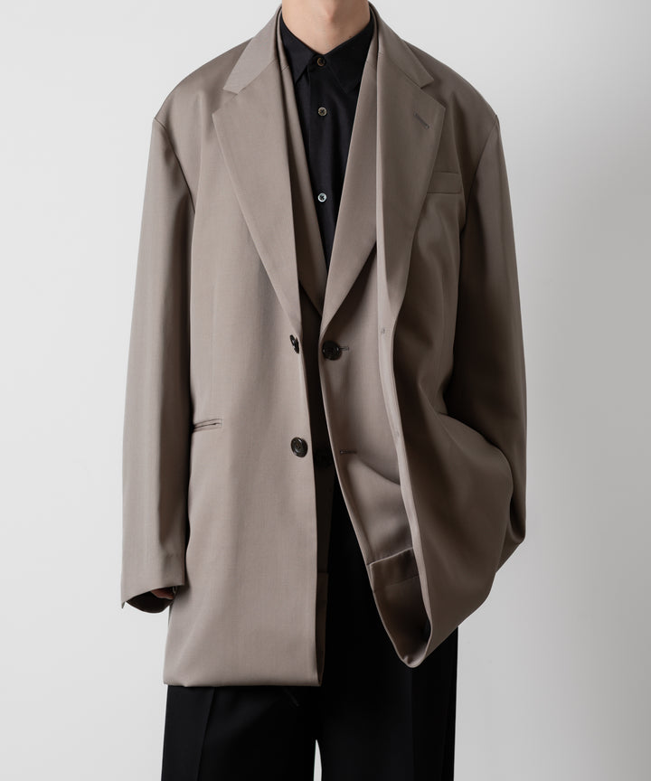 ssstein(シュタイン)のOVERSIZED LAYERED COMBINATION JACKET - TAUPE BEIGEの公式通販サイトsession福岡セレクトショップ