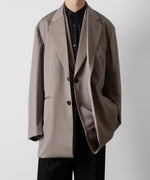 画像をギャラリービューアに読み込む, ssstein(シュタイン)のOVERSIZED LAYERED COMBINATION JACKET - TAUPE BEIGEの公式通販サイトsession福岡セレクトショップ
