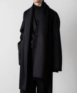 ssstein(シュタイン)のWOOL CASHMERE BEAVER REVERSIBLE STOLE JACKET -BLACKの公式通販サイトsession福岡セレクトショップ