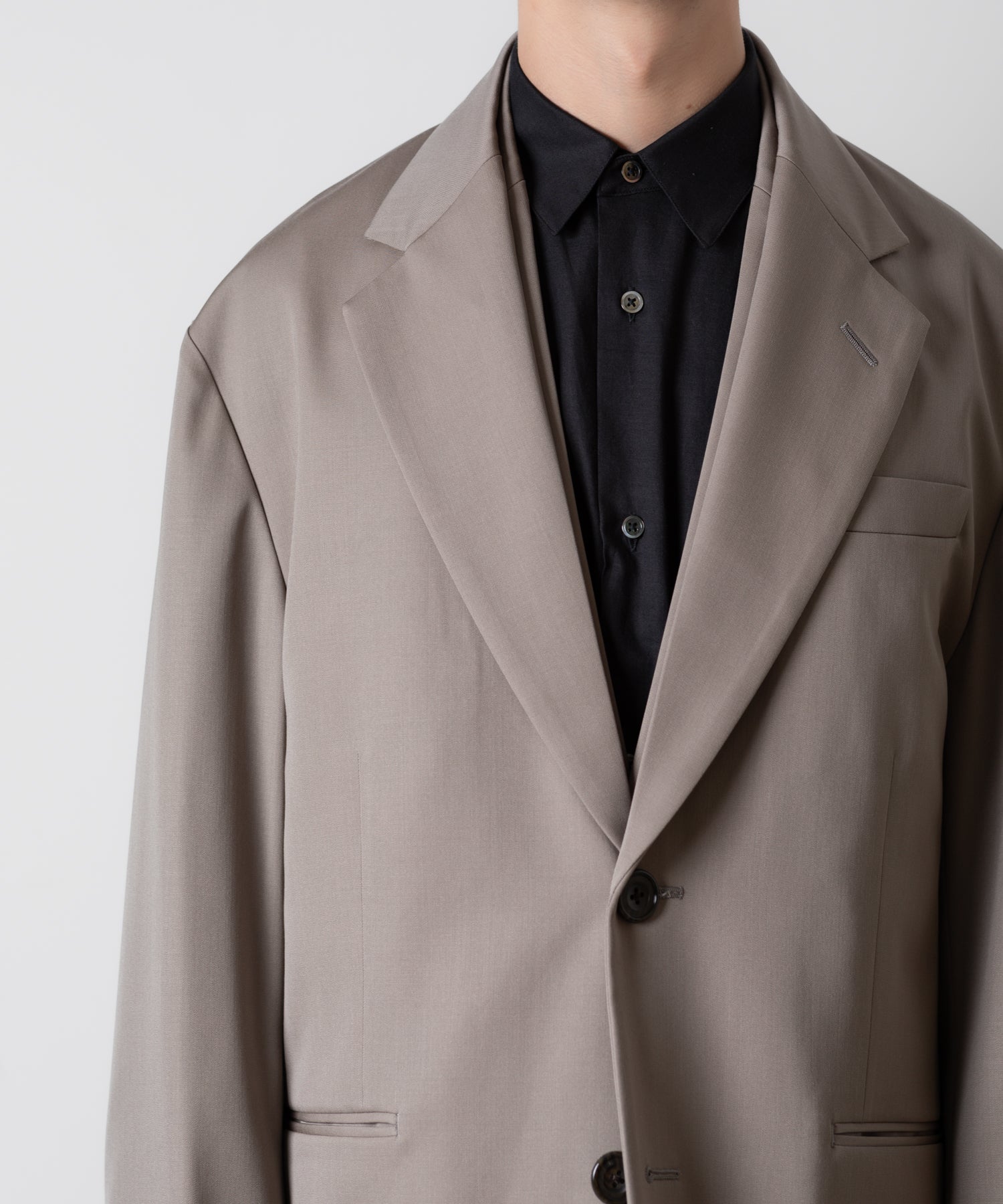 ssstein(シュタイン)のOVERSIZED LAYERED COMBINATION JACKET - TAUPE BEIGEの公式通販サイトsession福岡セレクトショップ