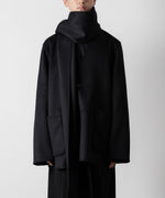 画像をギャラリービューアに読み込む, ssstein(シュタイン)のWOOL CASHMERE BEAVER REVERSIBLE STOLE JACKET -BLACKの公式通販サイトsession福岡セレクトショップ
