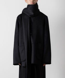 ssstein(シュタイン)のWOOL CASHMERE BEAVER REVERSIBLE STOLE JACKET -BLACKの公式通販サイトsession福岡セレクトショップ