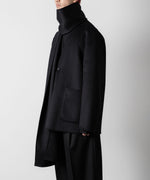 画像をギャラリービューアに読み込む, ssstein(シュタイン)のWOOL CASHMERE BEAVER REVERSIBLE STOLE JACKET -BLACKの公式通販サイトsession福岡セレクトショップ
