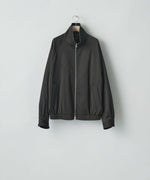 画像をギャラリービューアに読み込む, ssstein(シュタイン)のW/SI SATIN ZIP UP SHORT JACKET - DARK BROWNの公式通販サイトsession福岡セレクトショップ
