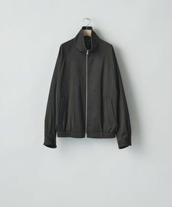 ssstein(シュタイン)のW/SI SATIN ZIP UP SHORT JACKET - DARK BROWNの公式通販サイトsession福岡セレクトショップ