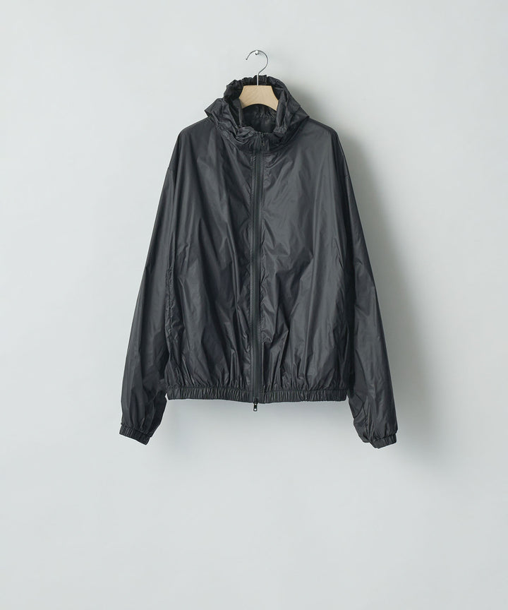 ssstein(シュタイン)のEXTRA LIGHT NYLON SHIRRED ZIP HOOD JACKET -BLACKの公式通販サイトsession福岡セレクトショップ