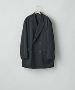 画像をギャラリービューアに読み込む, ssstein(シュタイン)のW/SI SATIN PEAK LAPEL SHORT COAT - BLACKの公式通販サイトsession福岡セレクトショップ
