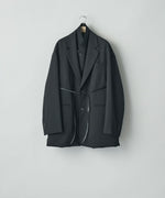 画像をギャラリービューアに読み込む, ssstein(シュタイン)のOVERSIZED LAYERED COMBINATION JACKET - BLACKの公式通販サイトsession福岡セレクトショップ
