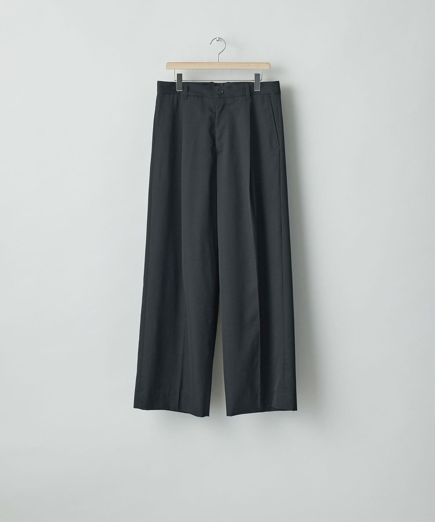 ssstein(シュタイン)のEXTRA WIDE TROUSERS(2/90 WOOL GABARDINE) - BLACKの公式通販サイトsession福岡セレクトショップ