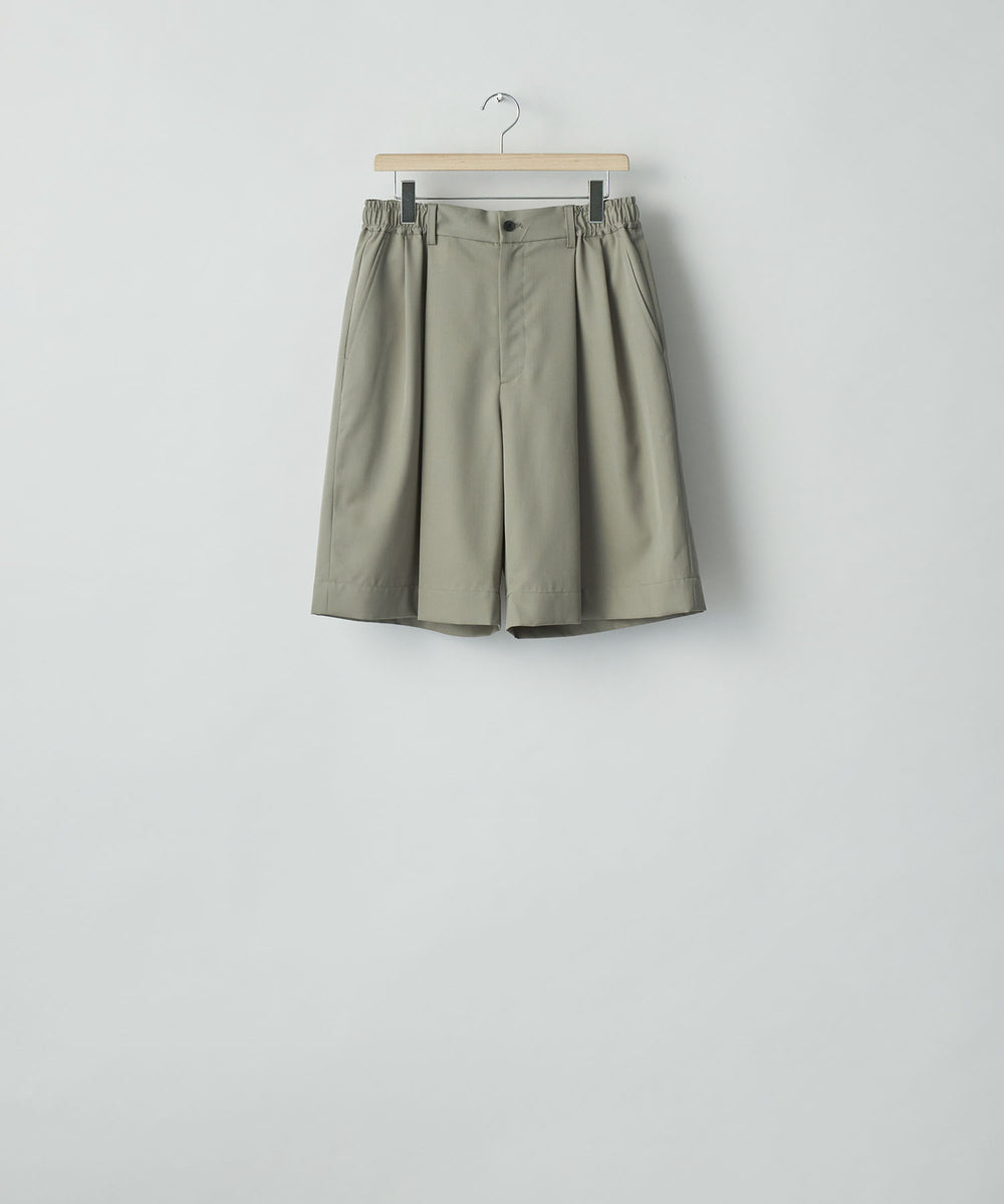 ssstein(シュタイン)の WIDE EASY SHORT TROUSERS(2/90 WOOL GABARDINE) - TAUPE BEIGEの公式通販サイトsession福岡セレクトショップ