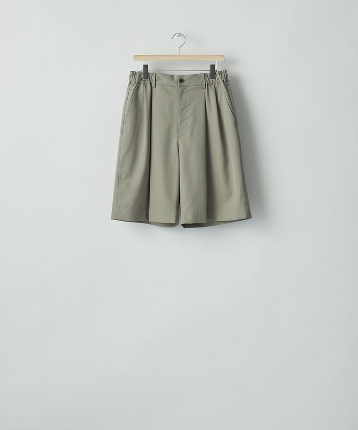 ssstein(シュタイン)の WIDE EASY SHORT TROUSERS(2/90 WOOL GABARDINE) - TAUPE BEIGEの公式通販サイトsession福岡セレクトショップ