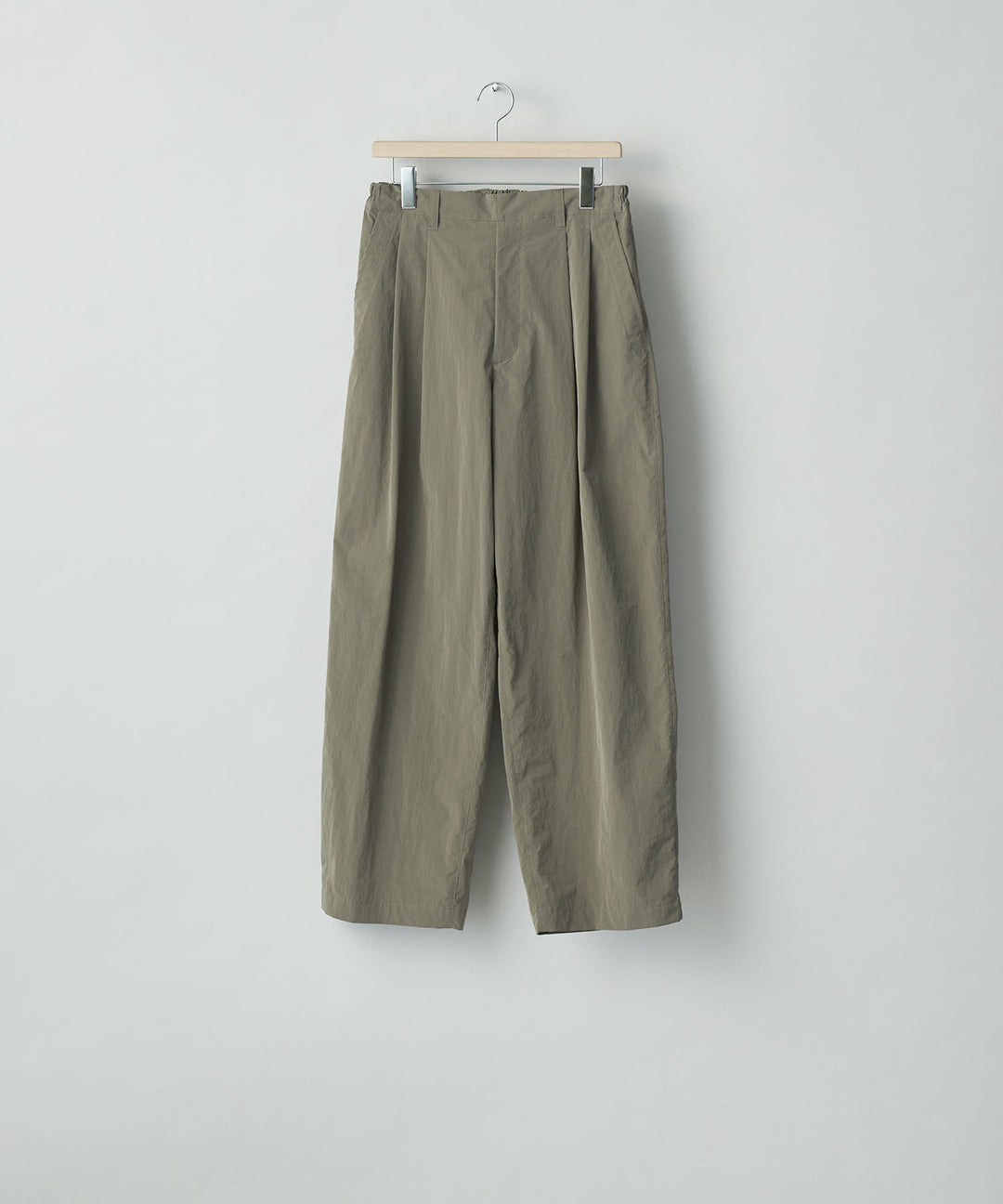 ssstein(シュタイン)のWINDPROOF NYLON WIDE EASY TROUSERS - TAUPEの公式通販サイトsession福岡セレクトショップ