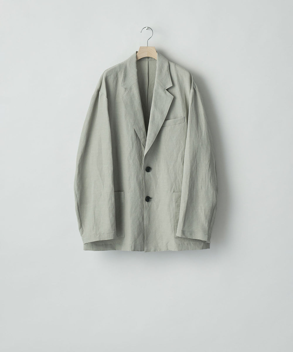 ssstein(シュタイン)のLI/NY POPLIN SINGLE BREASTED JACKET - BEIGE GREYの公式通販サイトsession福岡セレクトショップ
