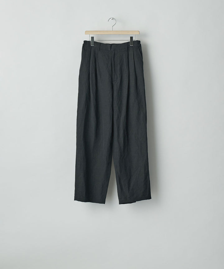 ssstein(シュタイン)のLI/NY POPLIN WIDE EASY TROUSERS - BLACKの公式通販サイトsession福岡セレクトショップ