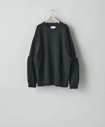 画像をギャラリービューアに読み込む, ssstein(シュタイン)のCOTTON DOUBLE KNIT TUCKED CREW NECK LS - BLACKの公式通販サイトsession福岡セレクトショップ

