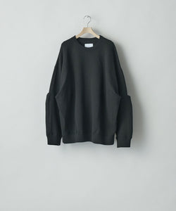 ssstein(シュタイン)のCOTTON DOUBLE KNIT TUCKED CREW NECK LS - BLACKの公式通販サイトsession福岡セレクトショップ
