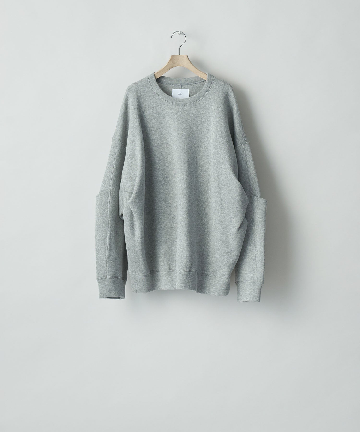 ssstein(シュタイン)のCOTTON DOUBLE KNIT TUCKED CREW NECK LS - TOP GREYの公式通販サイトsession福岡セレクトショップ
