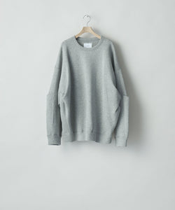 ssstein(シュタイン)のCOTTON DOUBLE KNIT TUCKED CREW NECK LS - TOP GREYの公式通販サイトsession福岡セレクトショップ
