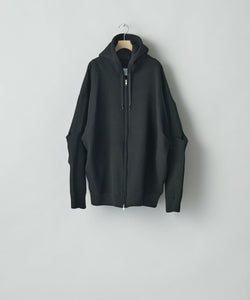 ssstein(シュタイン)のCOTTON DOUBLE KNIT TUCKED ZIP HOODIE - BLACKの公式通販サイトsession福岡セレクトショップ