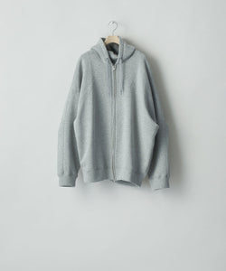 ssstein(シュタイン)のCOTTON DOUBLE KNIT TUCKED ZIP HOODIE - TOP GREYの公式通販サイトsession福岡セレクトショップ