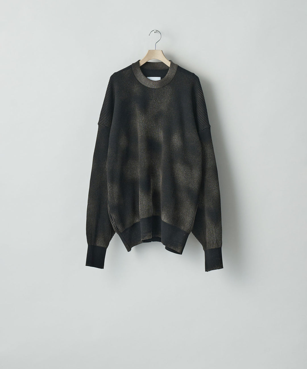 ssstein(シュタイン)のDISCOLORATION RIB KNIT LS - BLACKの公式通販サイトsession福岡セレクトショップ