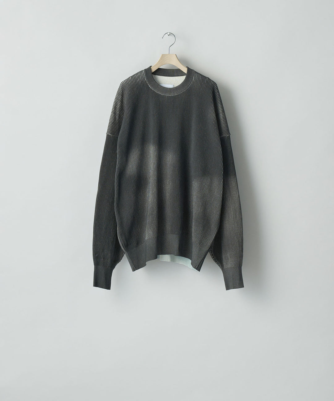 ssstein(シュタイン)のDISCOLORATION RIB KNIT LS - GREYの公式通販サイトsession福岡セレクトショップ