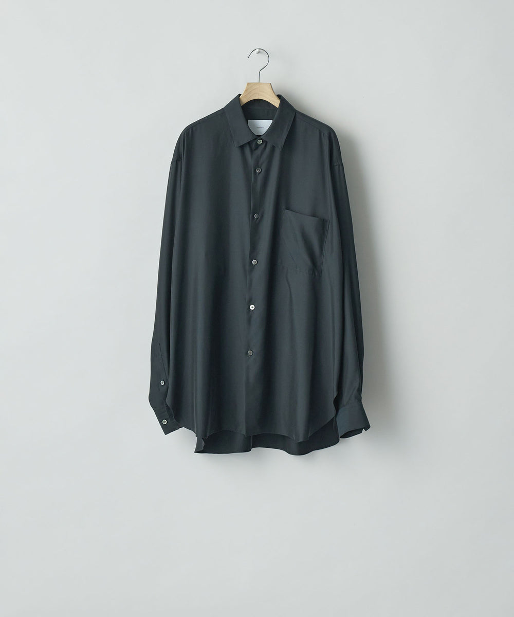 ssstein(シュタイン)のCUPRO TWILL OVERSIZED LS SHIRT - BLACKの公式通販サイトsession福岡セレクトショップ