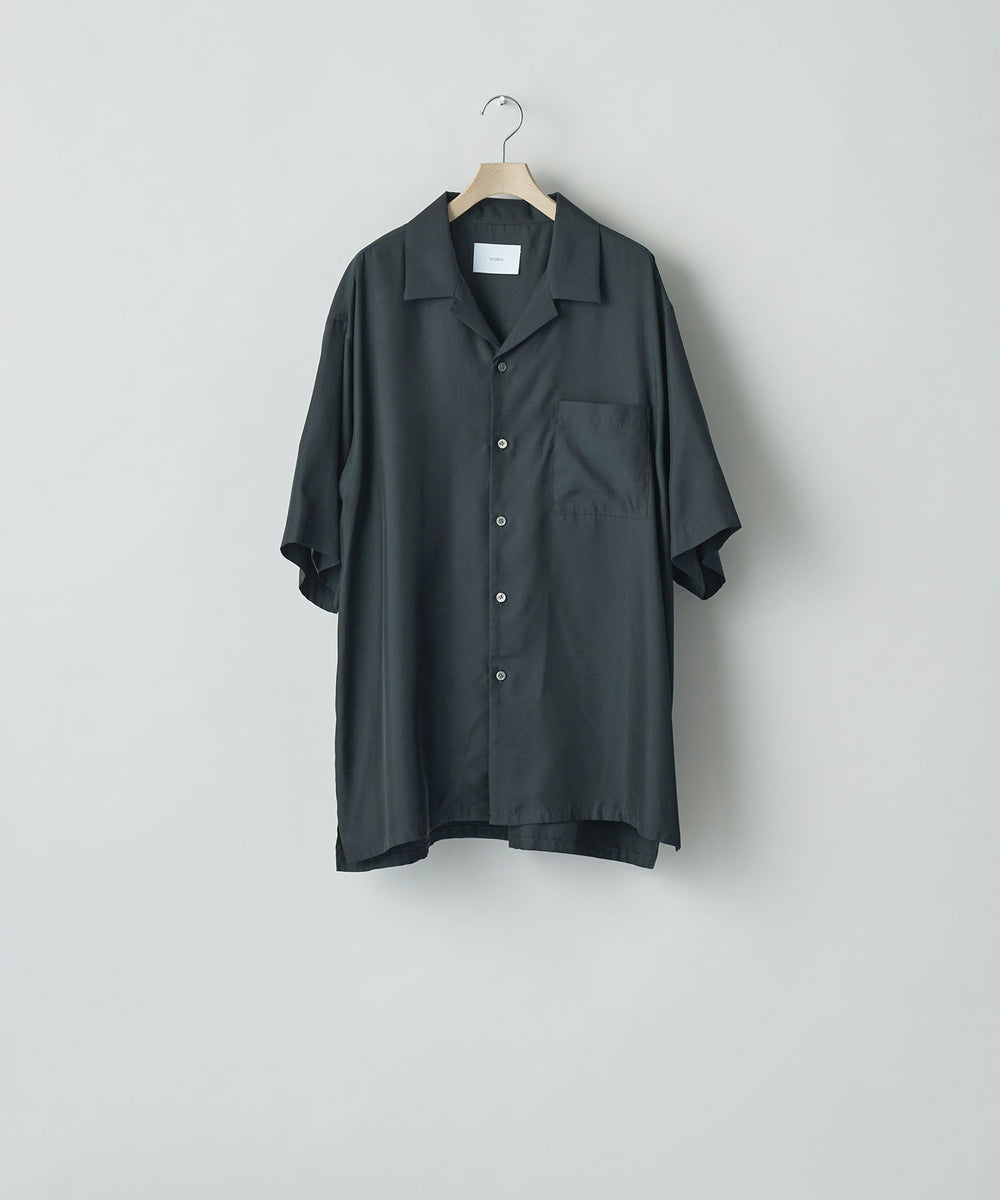 ssstein(シュタイン)のCUPRO TWILL OVERSIZED OPEN COLLAR SS SHIRT - BLACKの公式通販サイトsession福岡セレクトショップ
