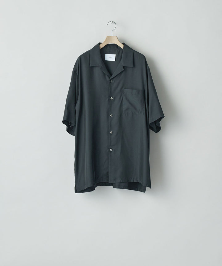 ssstein(シュタイン)のCUPRO TWILL OVERSIZED OPEN COLLAR SS SHIRT - BLACKの公式通販サイトsession福岡セレクトショップ

