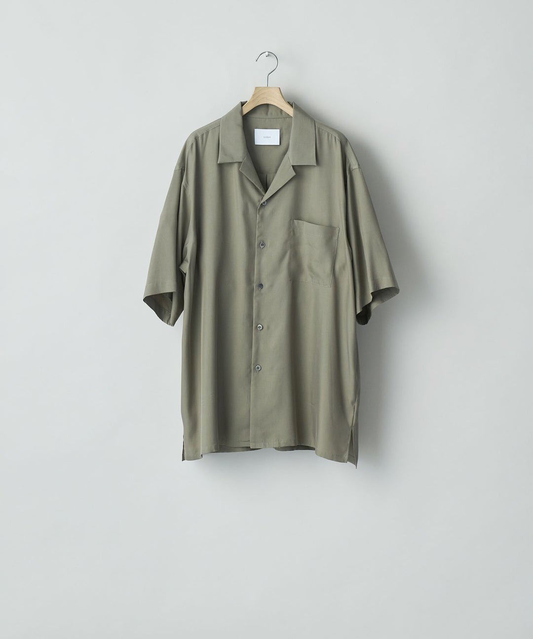 ssstein(シュタイン)のCUPRO TWILL OVERSIZED OPEN COLLAR SS SHIRT - TAUPEの公式通販サイトsession福岡セレクトショップ
