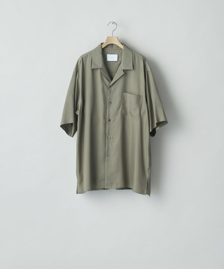 ssstein(シュタイン)のCUPRO TWILL OVERSIZED OPEN COLLAR SS SHIRT - TAUPEの公式通販サイトsession福岡セレクトショップ
